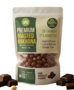 Premium Roasted Makhana – Dark Chocolate Flavour (120g)
